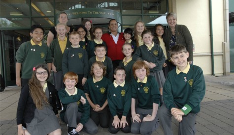 The team’s Chef De Mission Annette Knott was delighted with the welcome from the school pupils.